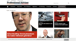 Desktop Screenshot of professionaladviser.com